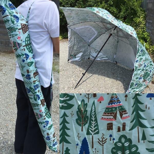 傘を開くだけで簡単に日よけが作れる パラソルタープ ドロップス 16 08 15 月 10 59 ふくしまニュースリリース