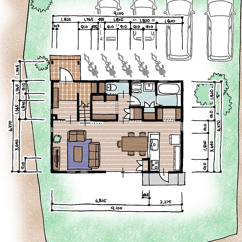 5人家族のお家35坪プラン 用途別収納充実 痒いとところに手が届く小さな収納も良いですよね 株式会社 カノウヤ 08 25 火 09 25 ふくしまニュースリリース