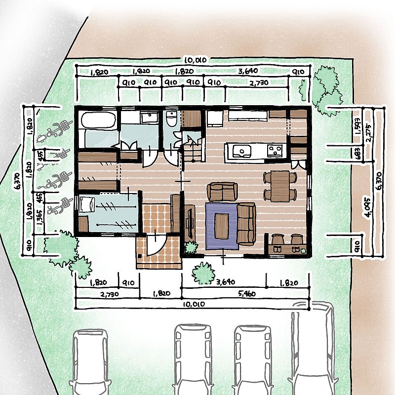 31 5坪4人家族間取りプラン ｽﾀﾃﾞｨｰ ﾗﾝﾄﾞﾘｰｽﾍﾟｰｽ付 ﾌｧﾐﾘｰｸﾛｰｾﾞｯﾄも 株式会社 カノウヤ 21 02 09 火 17 13 ふくしまニュースリリース