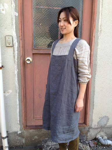 fog linen work スクエア クロスエプロン ナチュラル | ゼネラル